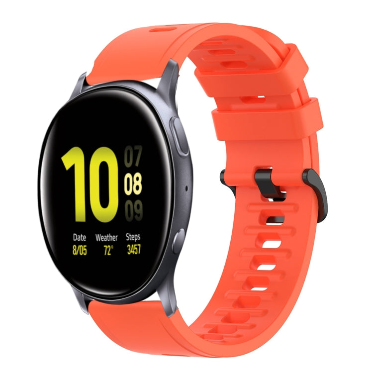20mm Solid Color Soft Silicone Watch Band, For Samsung Galaxy Watch Active 2 44mm, For Samsung Galaxy Watch 42mm