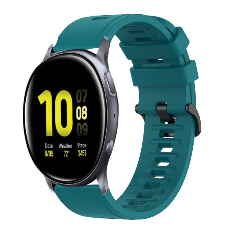 20mm Solid Color Soft Silicone Watch Band, For Samsung Galaxy Watch Active 2 44mm, For Samsung Galaxy Watch 42mm