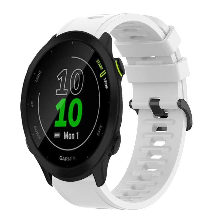 20mm Solid Color Soft Silicone Watch Band, For Garmin Forerunner 55, For Garmin Venu, For Garmin Venu SQ, For Garminmove Luxe