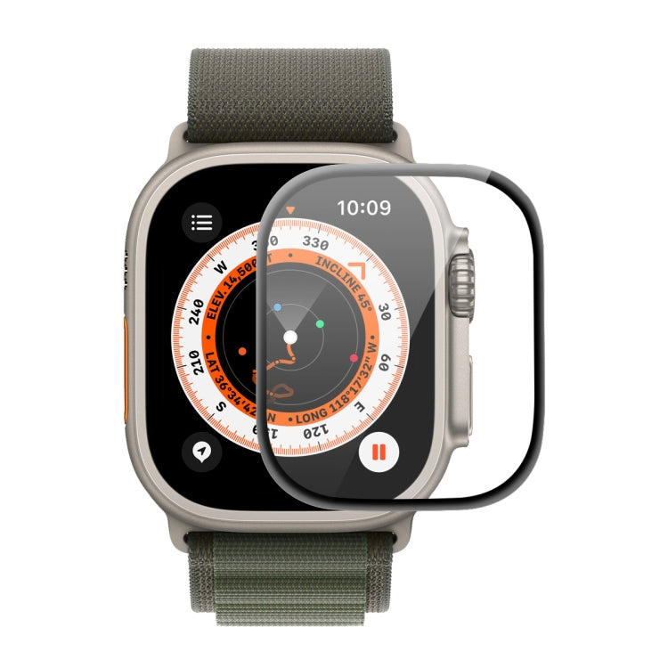 Película de Ecrã ENKAY 3D em PC Suave com Borda PMMA para Apple Watch Ultra / Ultra 2 / Ultra 3 49mm, 1 UN, 2 UN, 5 UN, 10 UN