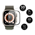 Película de Ecrã ENKAY 3D em PC Suave com Borda PMMA para Apple Watch Ultra / Ultra 2 / Ultra 3 49mm, 1 UN, 2 UN, 5 UN, 10 UN