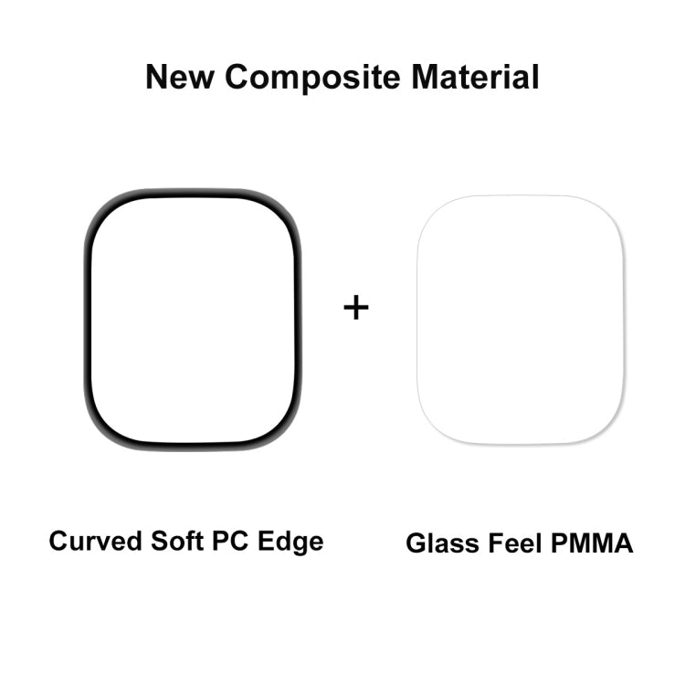 Película de Ecrã ENKAY 3D em PC Suave com Borda PMMA para Apple Watch Ultra / Ultra 2 / Ultra 3 49mm, 1 UN, 2 UN, 5 UN, 10 UN