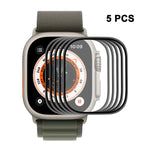 Película de Ecrã ENKAY 3D em PC Suave com Borda PMMA para Apple Watch Ultra / Ultra 2 / Ultra 3 49mm, 1 UN, 2 UN, 5 UN, 10 UN