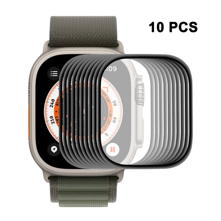 Película de Ecrã ENKAY 3D em PC Suave com Borda PMMA para Apple Watch Ultra / Ultra 2 / Ultra 3 49mm, 1 UN, 2 UN, 5 UN, 10 UN