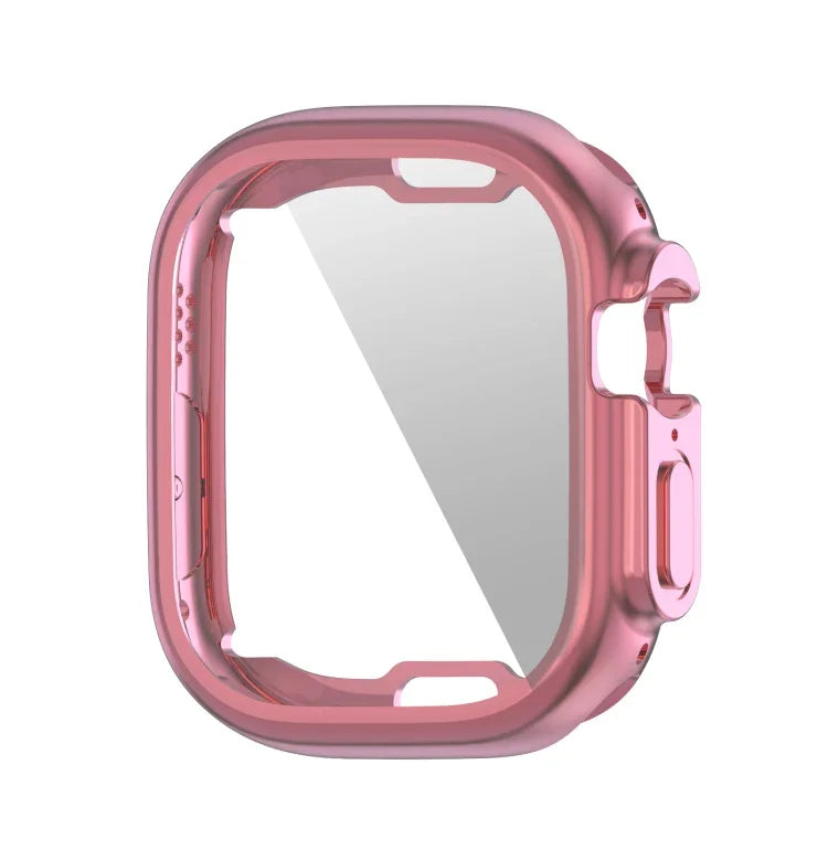 Capa TPU Macia Electroplated com Película para Ecrã ENKAY Hat-Prince para Apple Watch Ultra 3 / 2 / 1 49mm