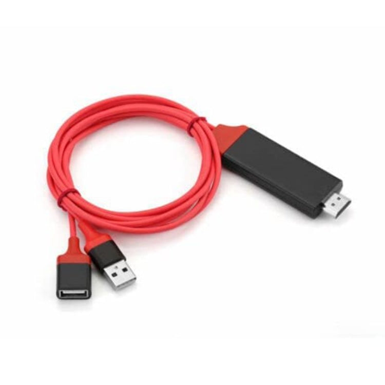 Cabo Adaptador HDMI 1080P USB para HDTV, Dongle USB Macho + USB Fêmea para HDMI Macho Cabo de Espelhamento HDTV 1080P para Telefone/Tablet e Mais Partilha de Streaming