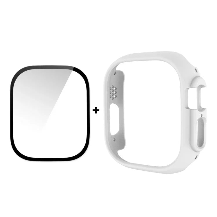 Capa 2 em 1 PC + Película de Vidro Temperado 9H de Cobertura Total ENKAY para Apple Watch Ultra 3 / 2 / 1 49mm