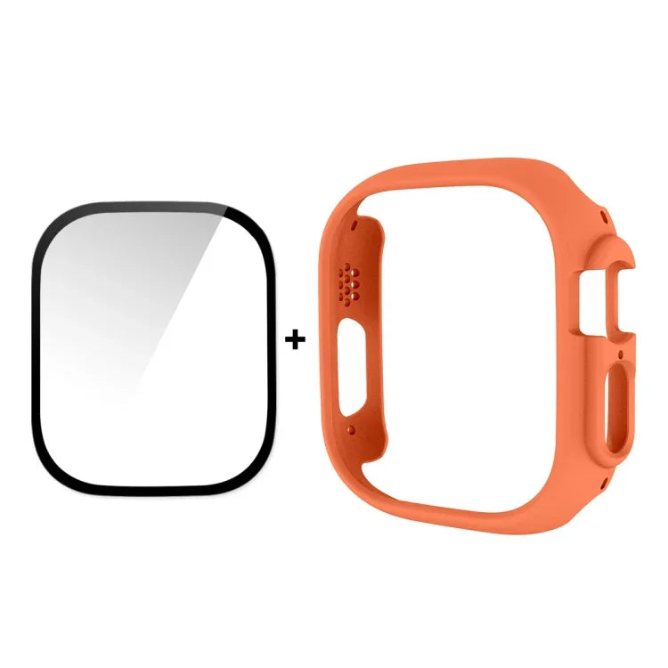 Capa 2 em 1 PC + Película de Vidro Temperado 9H de Cobertura Total ENKAY para Apple Watch Ultra 3 / 2 / 1 49mm