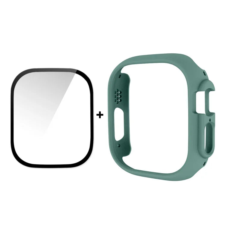 Capa 2 em 1 PC + Película de Vidro Temperado 9H de Cobertura Total ENKAY para Apple Watch Ultra 3 / 2 / 1 49mm