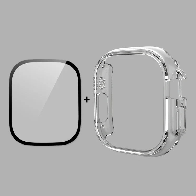 Capa 2 em 1 PC + Película de Vidro Temperado 9H de Cobertura Total ENKAY para Apple Watch Ultra 3 / 2 / 1 49mm