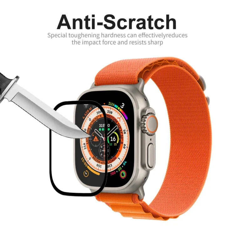 Película de Vidro Temperado 9H de Cobertura Total ENKAY para Apple Watch Ultra 1 / 2 / 3 49mm, 1pcs, 2pcs, 5pcs, 10pcs