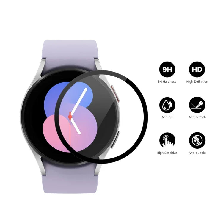 Para Samsung Galaxy Watch5 40mm ENKAY Filme de Vidro Temperado 9H Full Cover, 1 PCS, 2 PCS, 5 PCS, 10 PCS