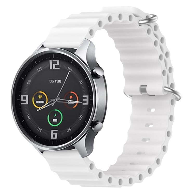 22mm Ocean Style Silicone Solid Color Watch Band, For Xiaomi MI Watch Color