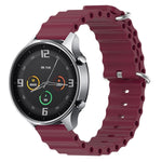 22mm Ocean Style Silicone Solid Color Watch Band, For Xiaomi MI Watch Color