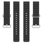 Correia de relógio em silicone de cor sólida estilo oceano 22mm, para Samsung Galaxy Watch3 45mm, para Samsung Galaxy Watch 46mm, para Samsung Gear S3 Classic, para Samsung Gear S3 Frontier
