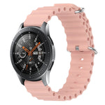 Correia de relógio em silicone de cor sólida estilo oceano 22mm, para Samsung Galaxy Watch3 45mm, para Samsung Galaxy Watch 46mm, para Samsung Gear S3 Classic, para Samsung Gear S3 Frontier