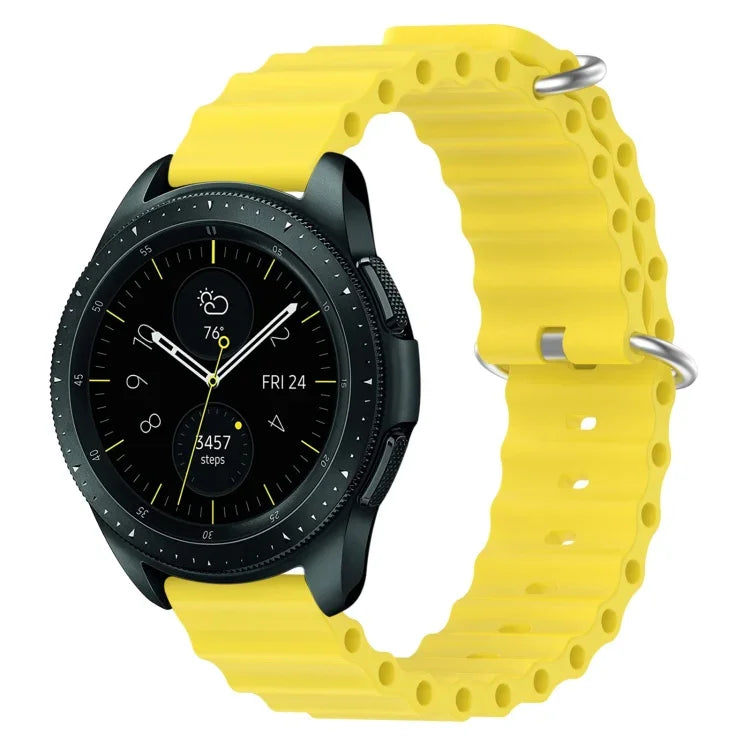 20mm Ocean Style Silicone Solid Color Watch Band, For Samsung Galaxy Watch Active 2 44mm, For Samsung Galaxy Watch 42mm