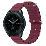 20mm Ocean Style Silicone Solid Color Watch Band, For Samsung Galaxy Watch Active 2 44mm, For Samsung Galaxy Watch 42mm