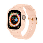 Para Apple Watch Ultra 3 / 2 / 1 49mm Capa Integrada JUNSUNMAY em TPU Correia Elástica Ajustável
