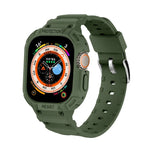 Para Apple Watch Ultra 3 / 2 / 1 49mm Capa Integrada JUNSUNMAY em TPU Correia Elástica Ajustável