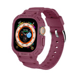Para Apple Watch Ultra 3 / 2 / 1 49mm Capa Integrada JUNSUNMAY em TPU Correia Elástica Ajustável