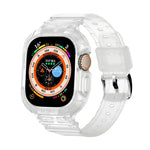Para Apple Watch Ultra 3 / 2 / 1 49mm Capa Integrada JUNSUNMAY em TPU Correia Elástica Ajustável