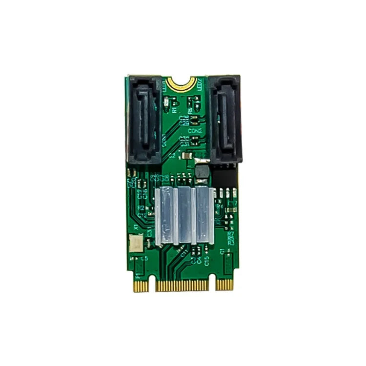 Adaptador ST551 PCIe B+M key 6Gbps para 2 Portas SATA 3.0 M.2 para SATA duplo, ST551