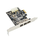 Placa PCI Express ST23 com 3 Portas Firewire 1394B & 1394A PCIe 1.1 x1, ST23
