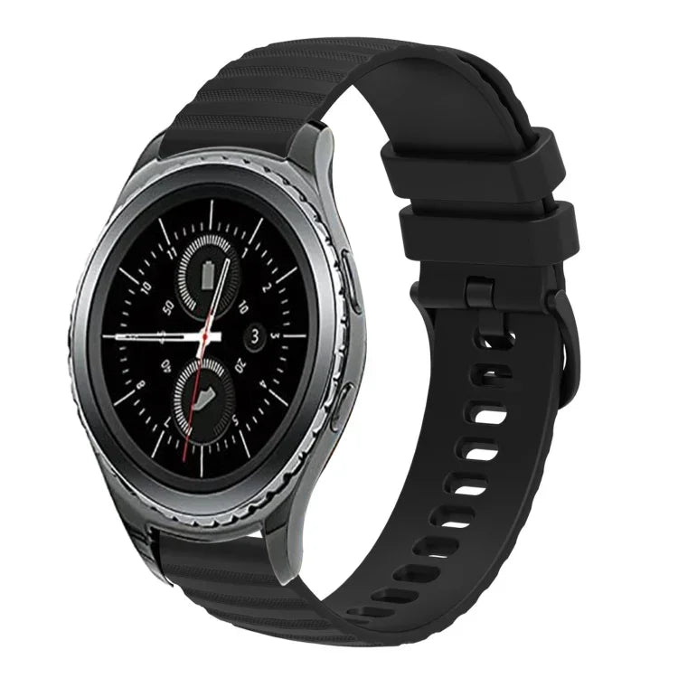 Correia de Silicone Ondulada Pontilhada de Cor Sólida 20mm, Para Samsung Galaxy Gear S2 Classic