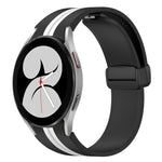 Folding Magnetic Clasp Silicone Watch Band, For Samsung Galaxy Watch 5 44mm, For Samsung Galaxy Watch 5 40mm, For Samsung Galaxy Watch 4 44mm, For Samsung Galaxy Watch 4 40mm