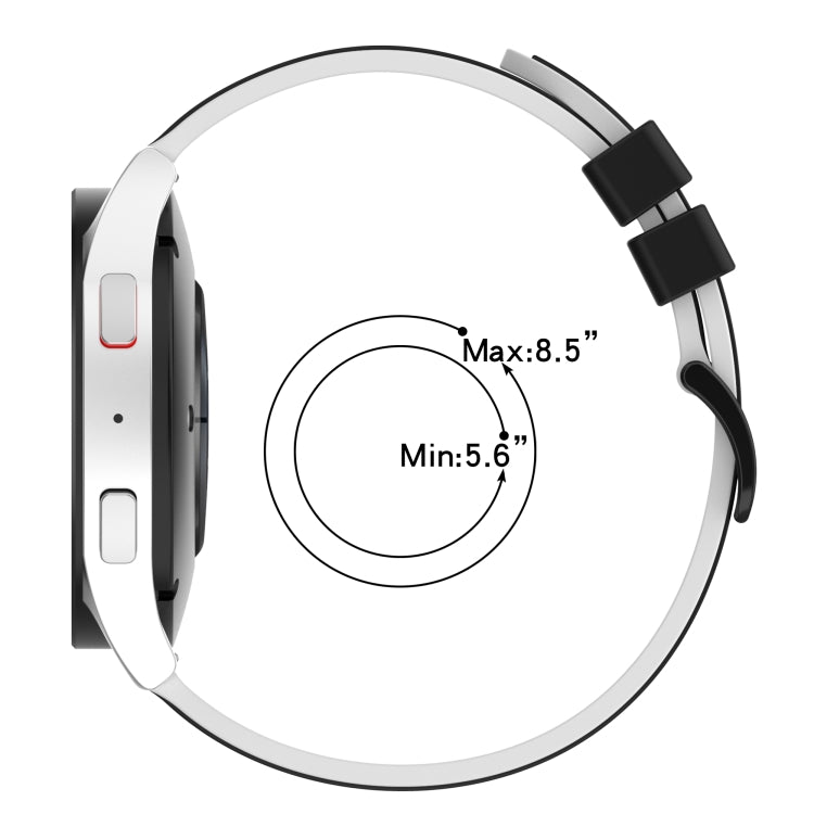22mm Two-Color Silicone Watch Band, For Garmin Garminmove Style, For Garmin Forerunner 645 Music