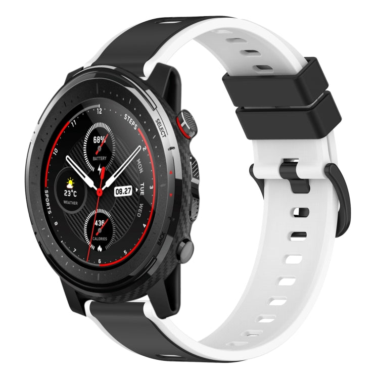 22mm Two-Color Silicone Watch Band, For Amazfit 3, For Amazfit GTR 47mm