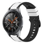 22mm Two-Color Silicone Watch Band, For Samsung Galaxy Watch3 45mm, For Samsung Galaxy Watch 46mm, For Samsung Gear S3 Classic, For Samsung Gear S3 Frontier