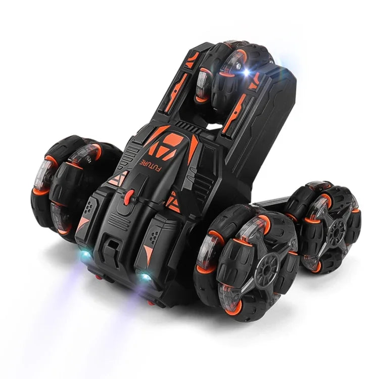 Carro de Acrobacias de Cinco Rodas com Braço Oscilante de 360 Graus 2.4G Carro RC Multifuncional MoFun, Controlo Simples, Controlo Duplo