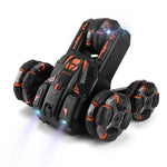 Carro de Acrobacias de Cinco Rodas com Braço Oscilante de 360 Graus 2.4G Carro RC Multifuncional MoFun, Controlo Simples, Controlo Duplo