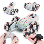 Carro de Acrobacias de Cinco Rodas com Braço Oscilante de 360 Graus 2.4G Carro RC Multifuncional MoFun, Controlo Simples, Controlo Duplo