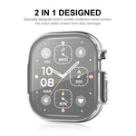 Capa Transparente ENKAY de TPU Macio com Cobertura Total e Filme para Ecrã para Apple Watch Ultra / Ultra 2 49mm
