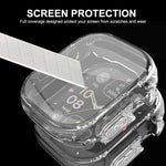 Capa Transparente ENKAY de TPU Macio com Cobertura Total e Filme para Ecrã para Apple Watch Ultra / Ultra 2 49mm