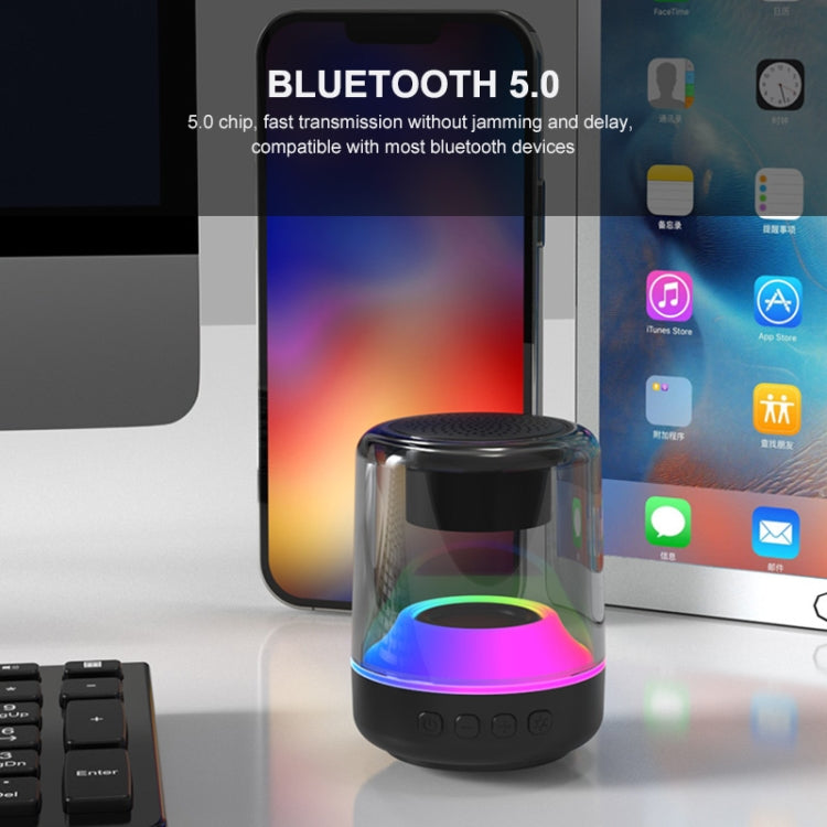 Coluna Bluetooth Sem Fios ENKAY Hat-Prince com Luz RGB Portátil, S, L