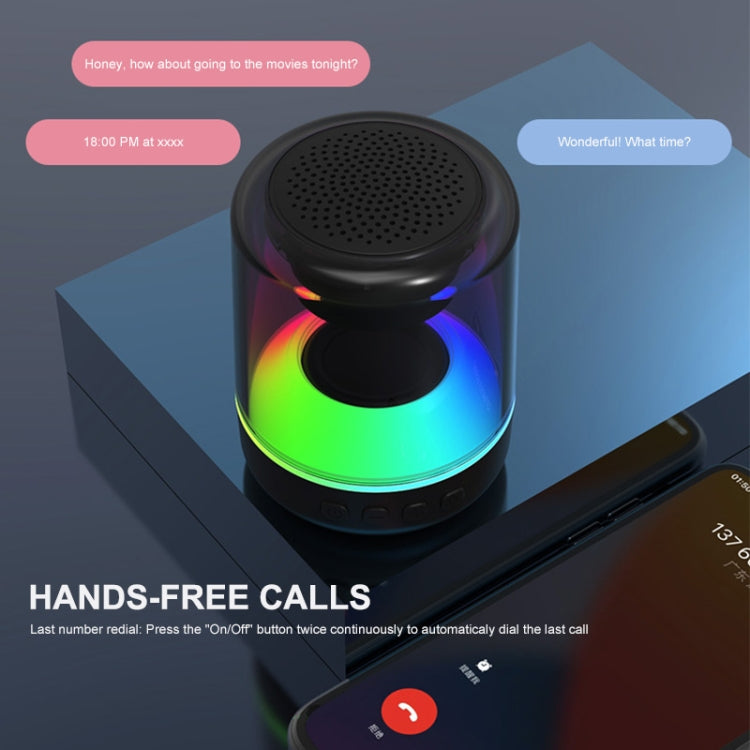 Coluna Bluetooth Sem Fios ENKAY Hat-Prince com Luz RGB Portátil, S, L