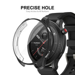 For Amazfit GTR 4 ENKAY Hat-Prince Electroplated TPU Case with Screen Film