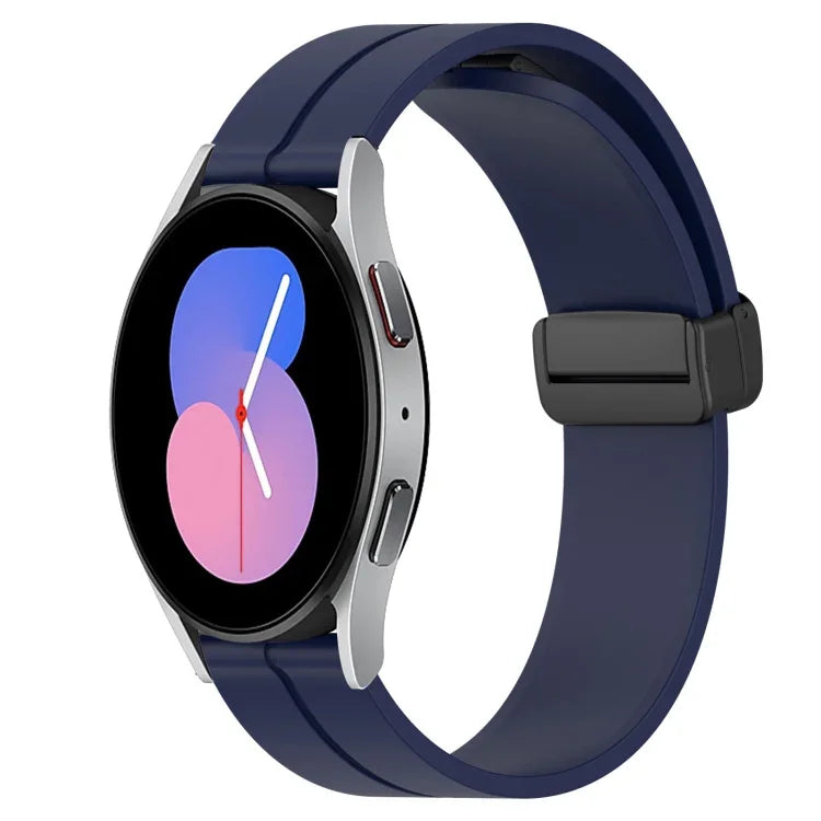 22mm Solid Color Magnetic Clasp Silicone Watch Band, For Samsung Galaxy Watch3 45mm, For Samsung Galaxy Watch 46mm, For Samsung Gear S3 Classic, For Samsung Gear S3 Frontier