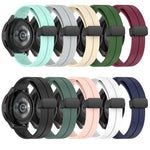 22mm Solid Color Magnetic Clasp Silicone Watch Band, For Amazfit GTR 2, For Amazfit 3, For Amazfit GTR 47mm