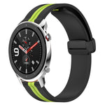 22mm Folding Magnetic Clasp Silicone Watch Band, For Amazfit GTR 4, For Amazfit GTR 3, For Amazfit GTR 3 Pro, For Amazfit GTR 2e