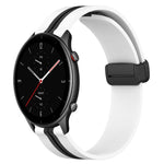 22mm Folding Magnetic Clasp Silicone Watch Band, For Amazfit GTR 4, For Amazfit GTR 3, For Amazfit GTR 3 Pro, For Amazfit GTR 2e