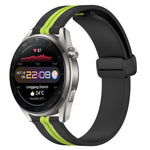 22mm Folding Magnetic Clasp Silicone Watch Band, For Huawei Watch 3 Pro New