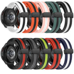 20mm Folding Magnetic Clasp Silicone Watch Band, For Samsung Galaxy Watch Active 2 40mm, For Samsung Galaxy Watch Active 2 44mm, For Samsung Galaxy Watch 42mm