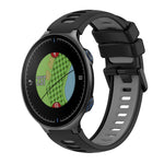 Two-Color Silicone Watch Band, For Garmin Approach S20, For Garmin Approach S5, For Garmin Approach S6