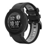 22mm Two-Color Sports Silicone Watch Band, For Garmin Instinct, For Garmin Descent G1