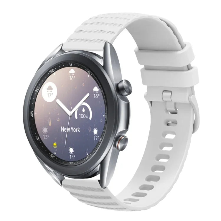 Correia de Relógio em Silicone Cor Sólida com Padrão de Pontos Ondulados 22mm, Para Samsung Galaxy Watch3 45mm, Para Samsung Galaxy Watch 46mm, Para Samsung Gear S3 Classic, Para Samsung Gear S3 Frontier